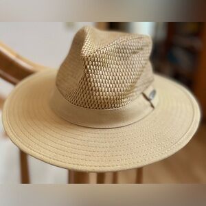 Panama Jack Straw Crown Cotton Brim Safari Hat natural medium 22 4/9”